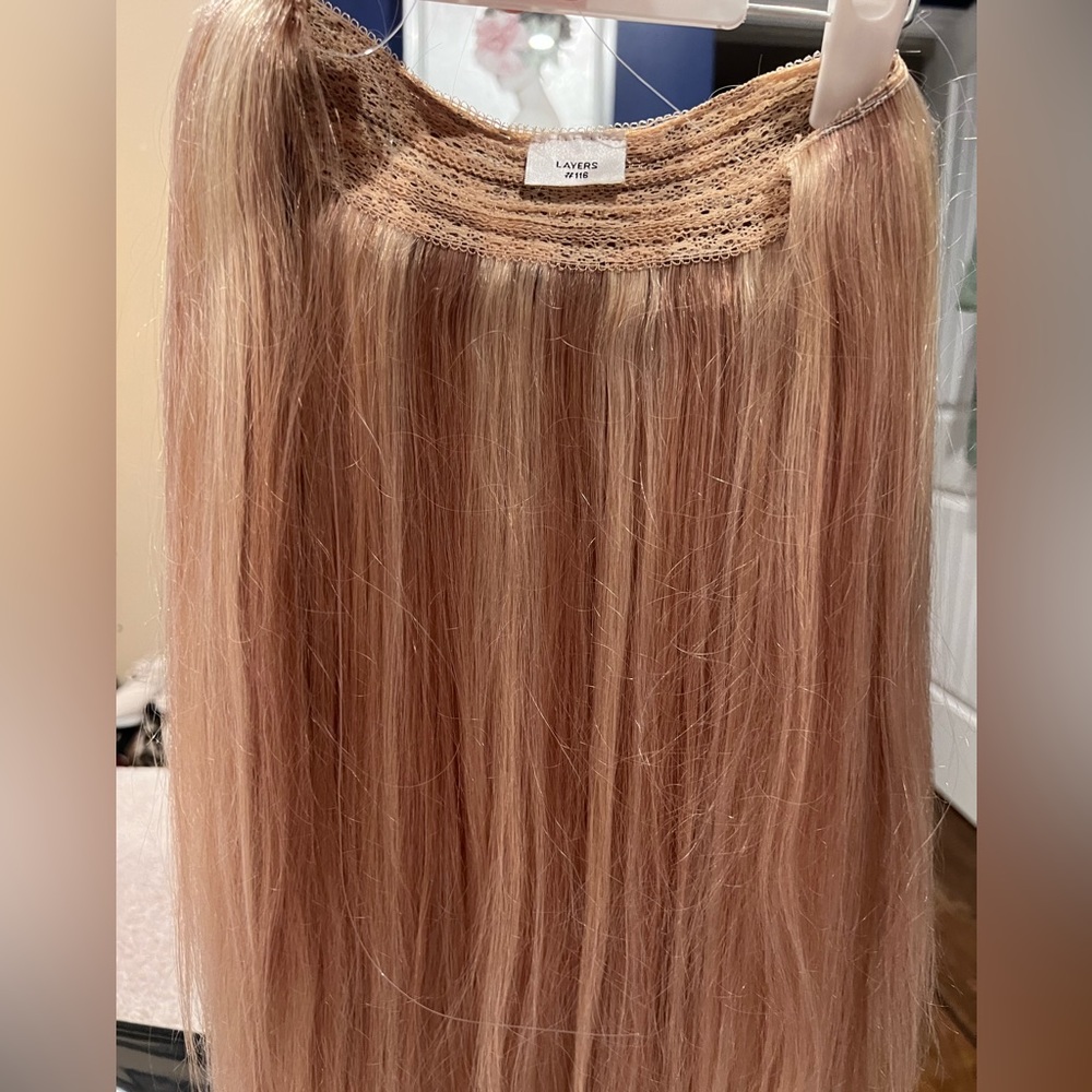 18 Inch Layered Hidden Crown Extensions Gem